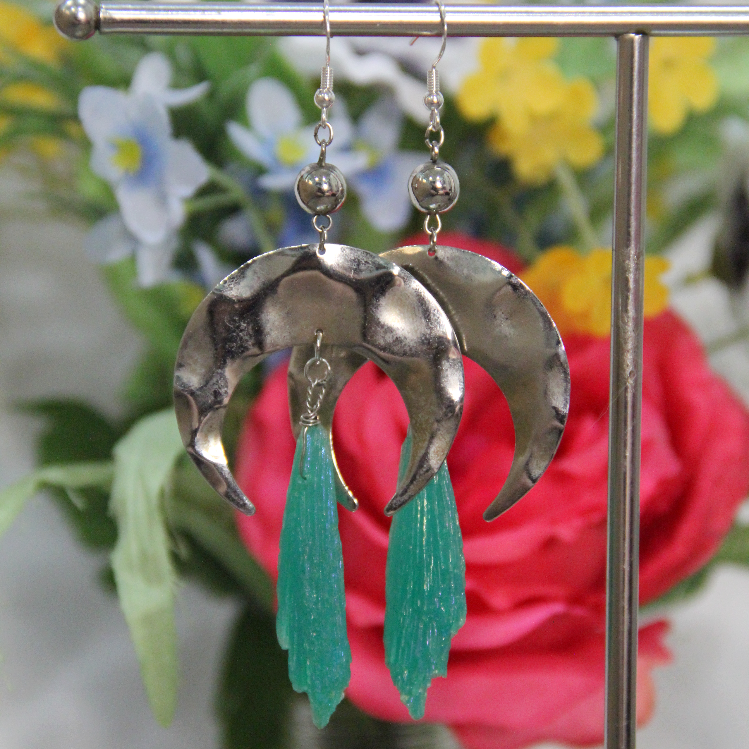 Moonlit Tides Crescent Moon Earrings