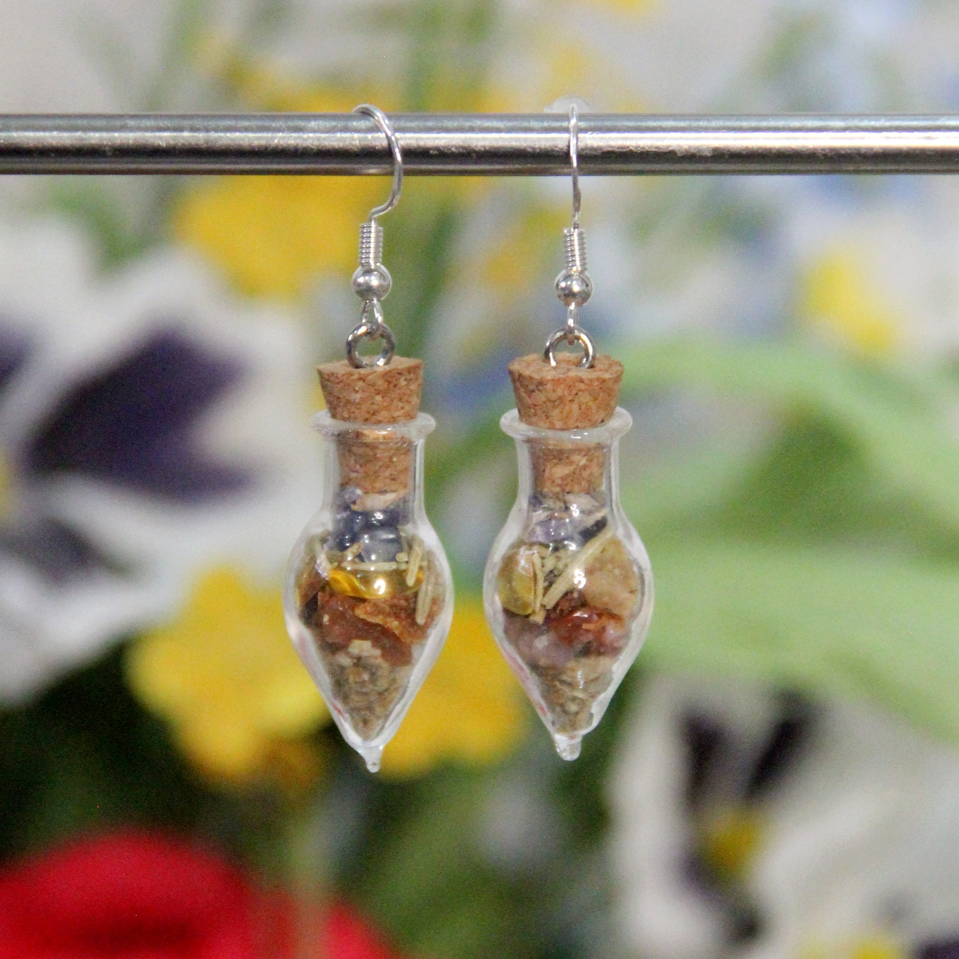 Energy Healing Wearable Spell Jar Earrings