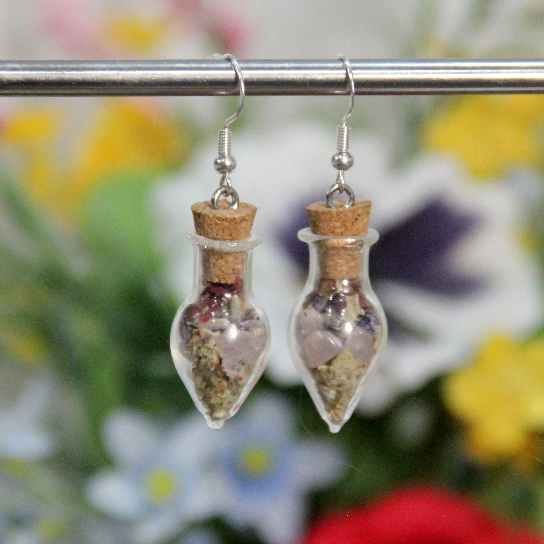 Energy Healing Wearable Spell Jar Earrings