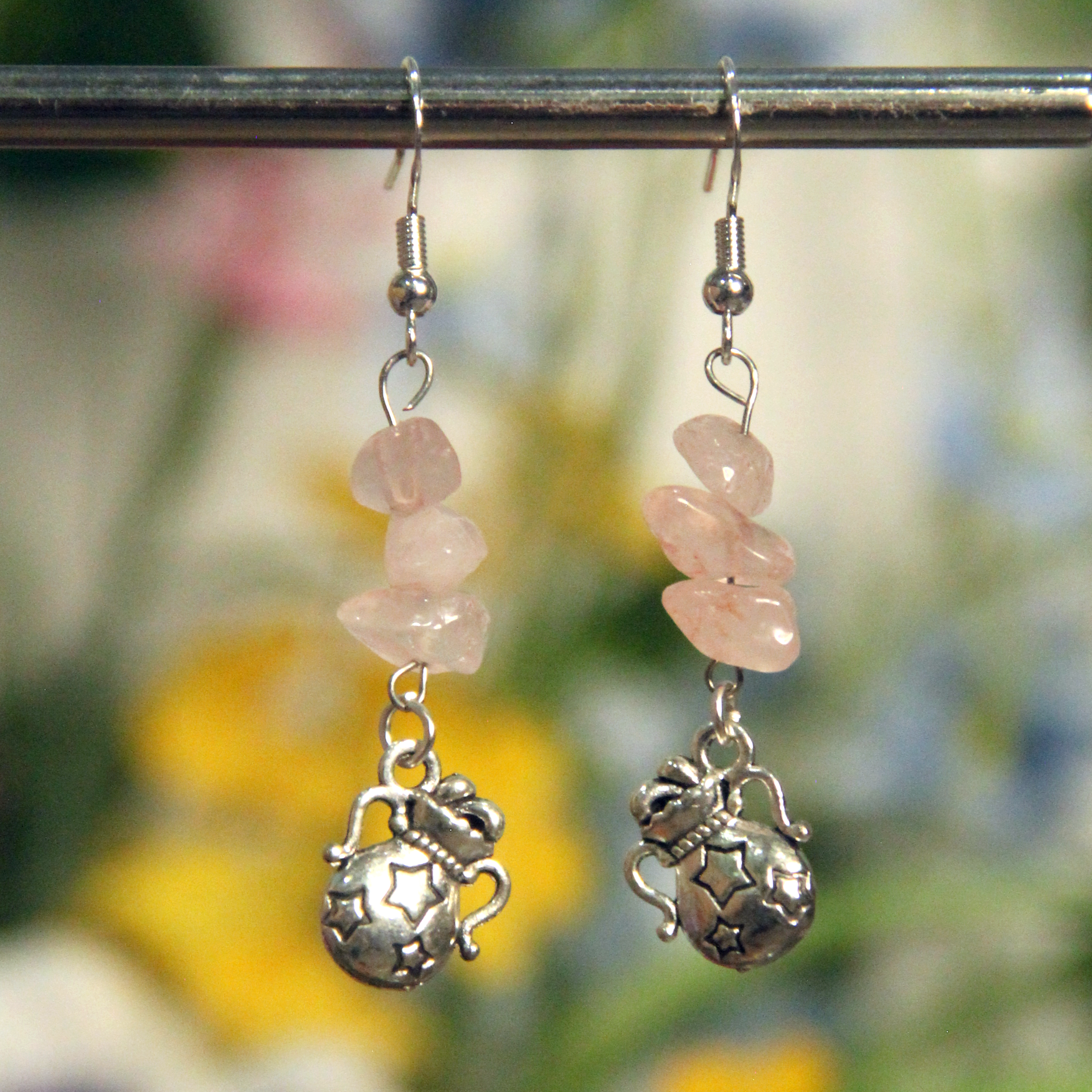 Zodiac Charm Gemstone Earrings