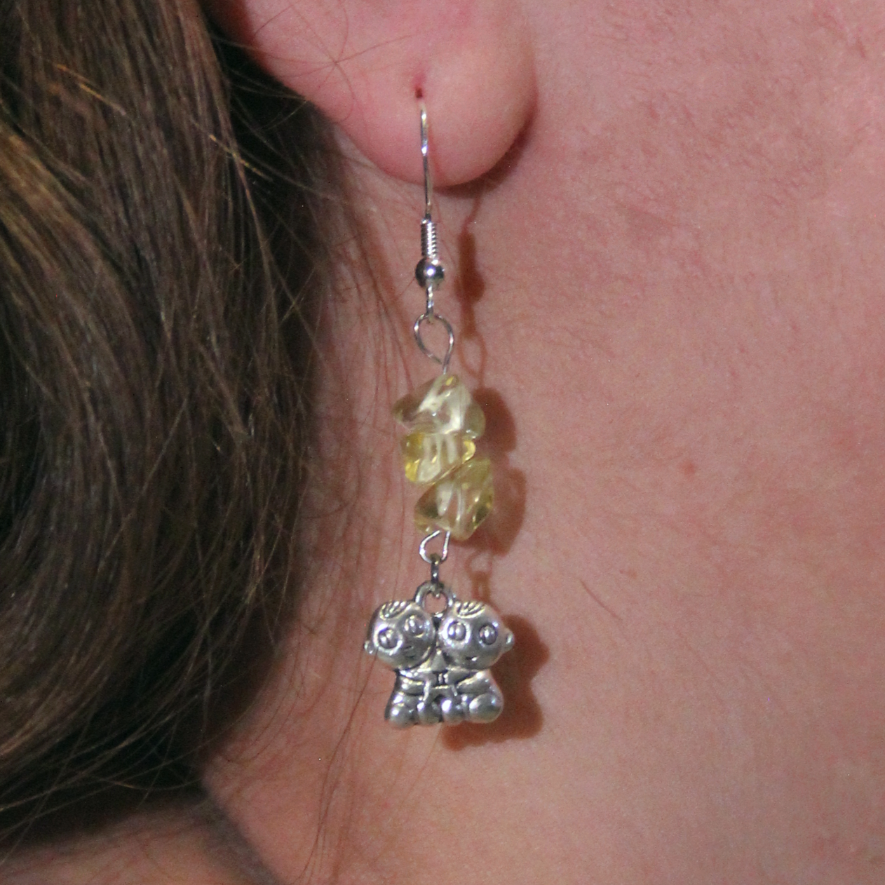 Zodiac Charm Gemstone Earrings