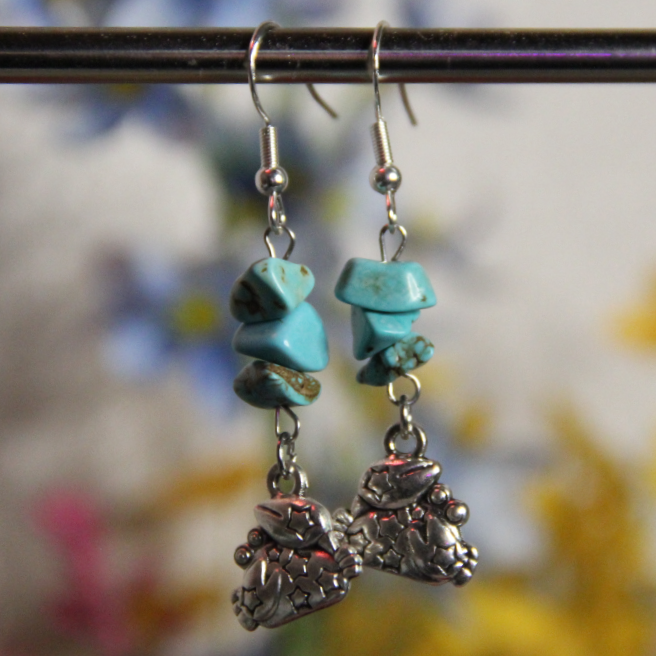 Zodiac Charm Gemstone Earrings