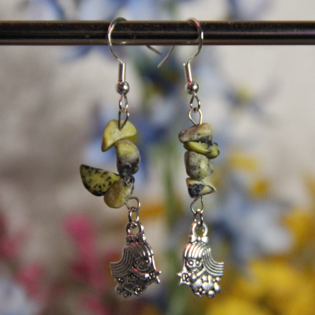 Zodiac Charm Gemstone Earrings