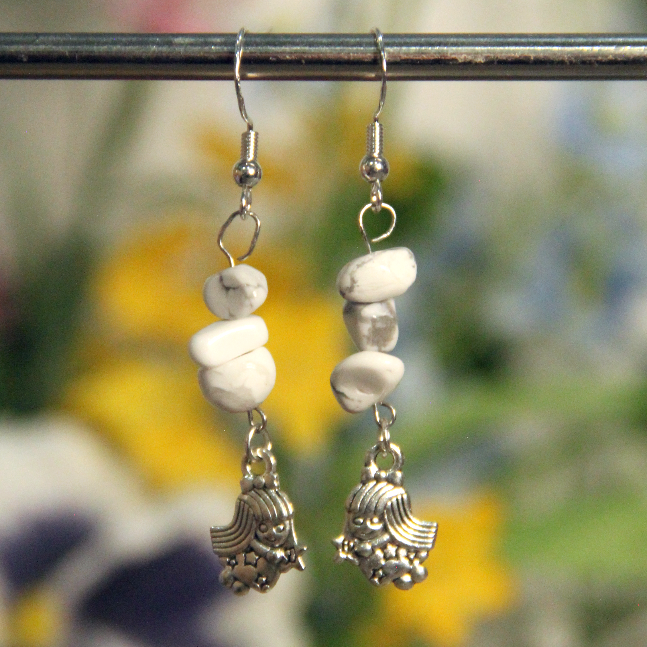 Zodiac Charm Gemstone Earrings