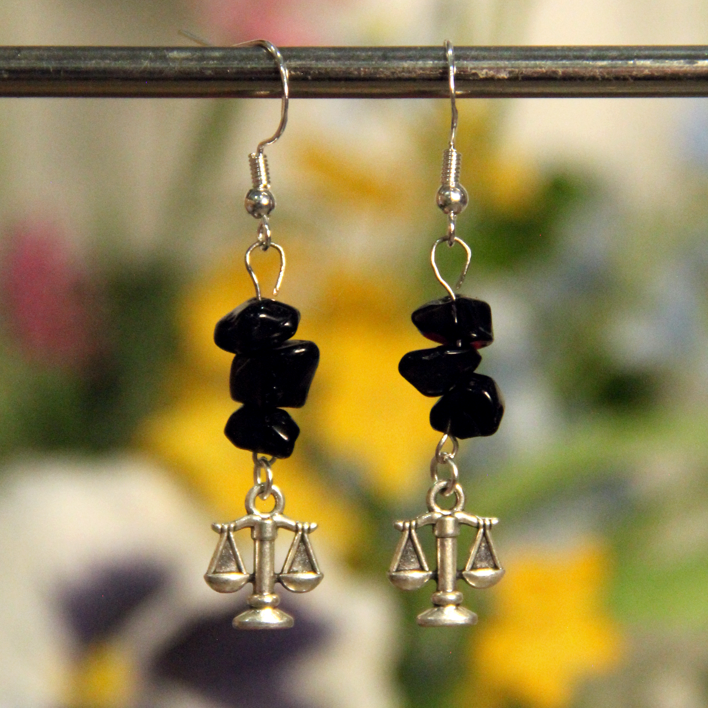 Zodiac Charm Gemstone Earrings