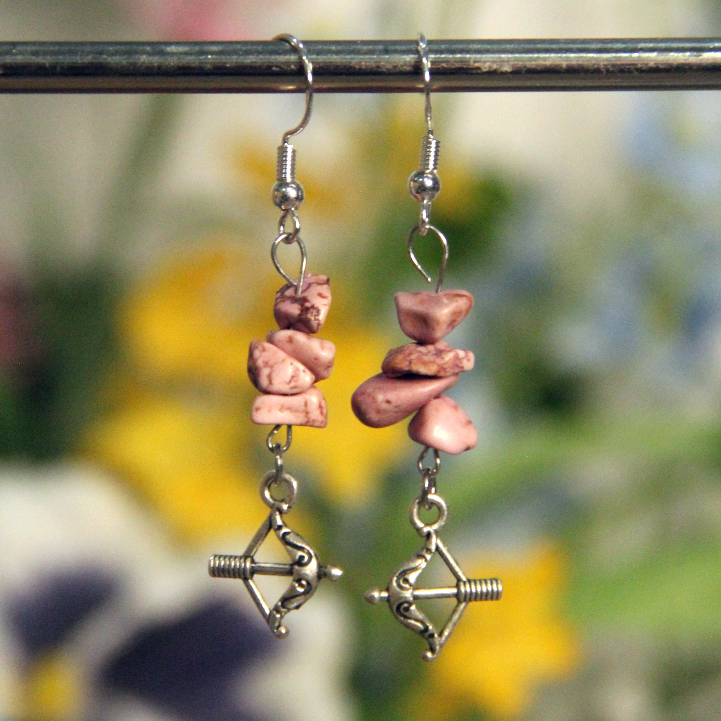 Zodiac Charm Gemstone Earrings