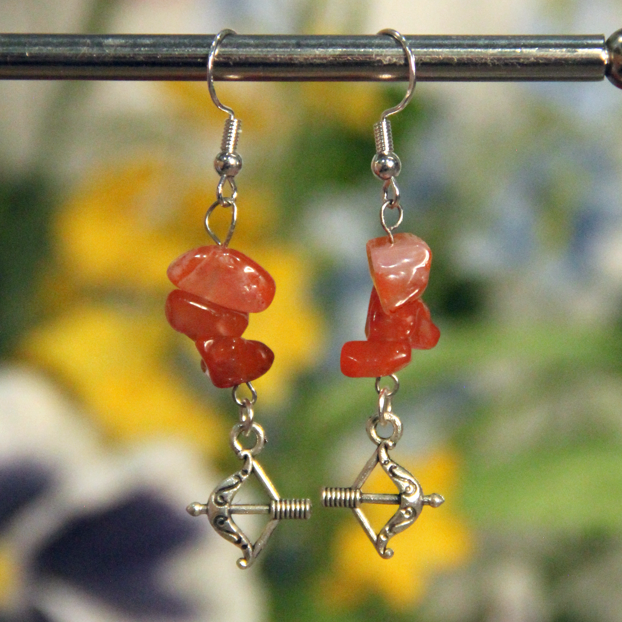 Zodiac Charm Gemstone Earrings