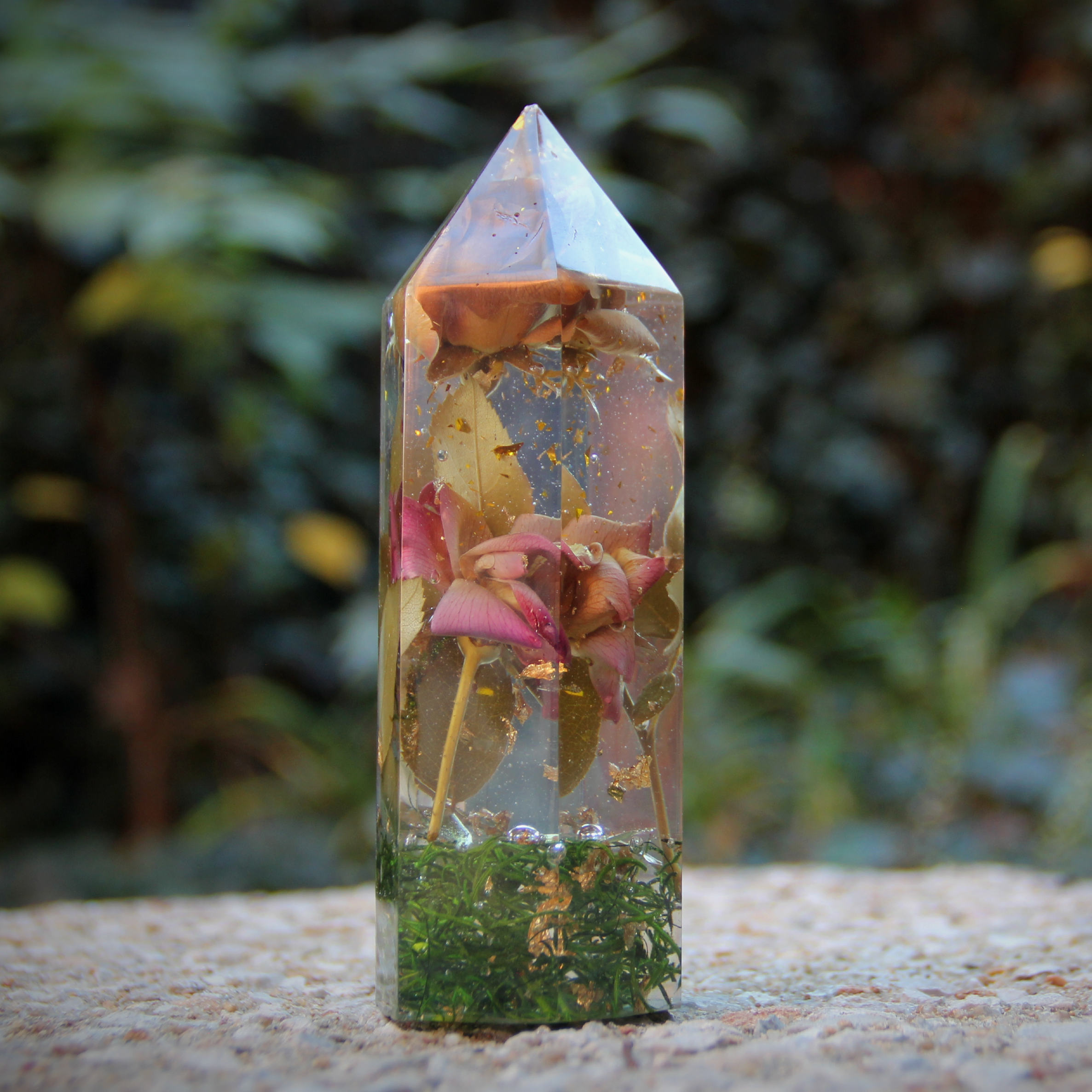 Ambrosia Resin Prism Home Decor