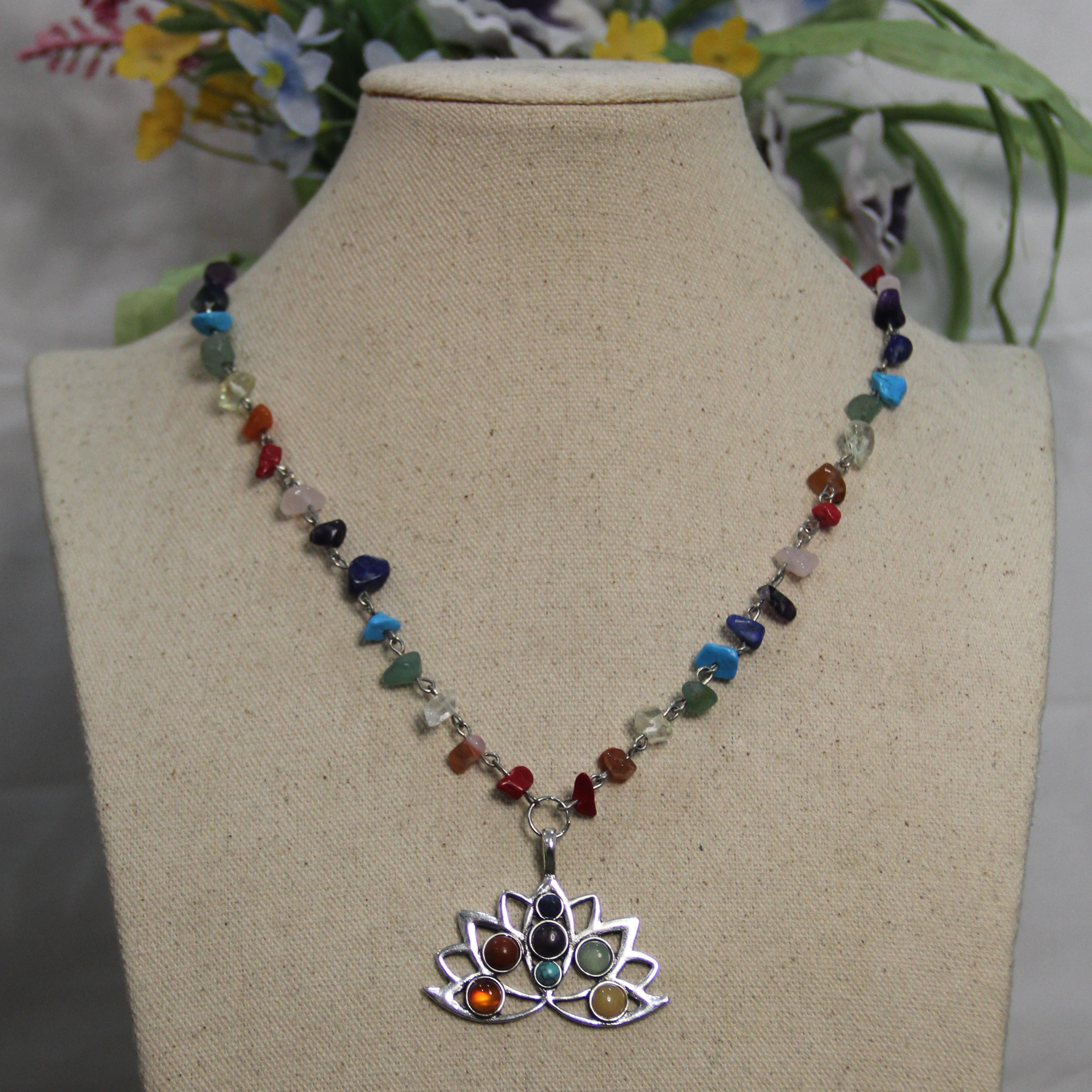 Chakra Bloom Talisman Pendant Necklace