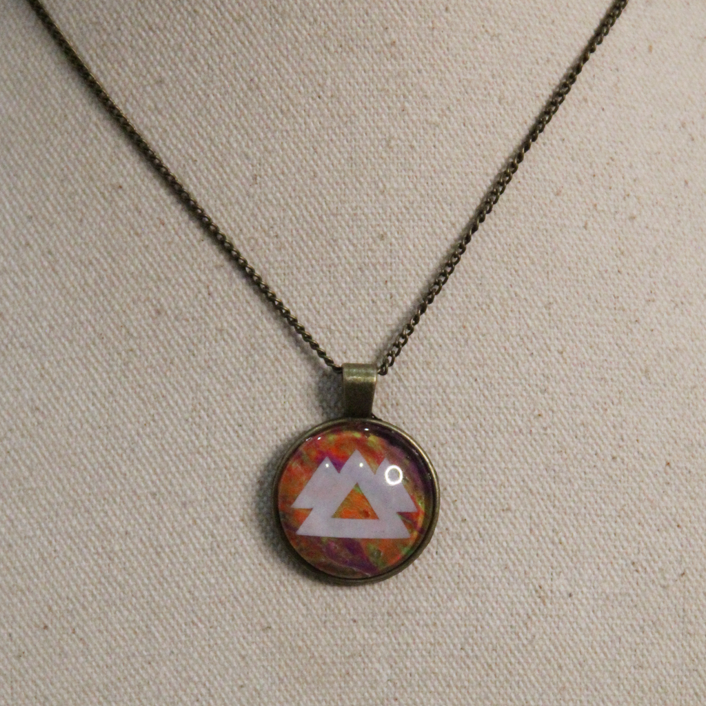 WAKAAN Abstract Pour Painting Resin Pendants