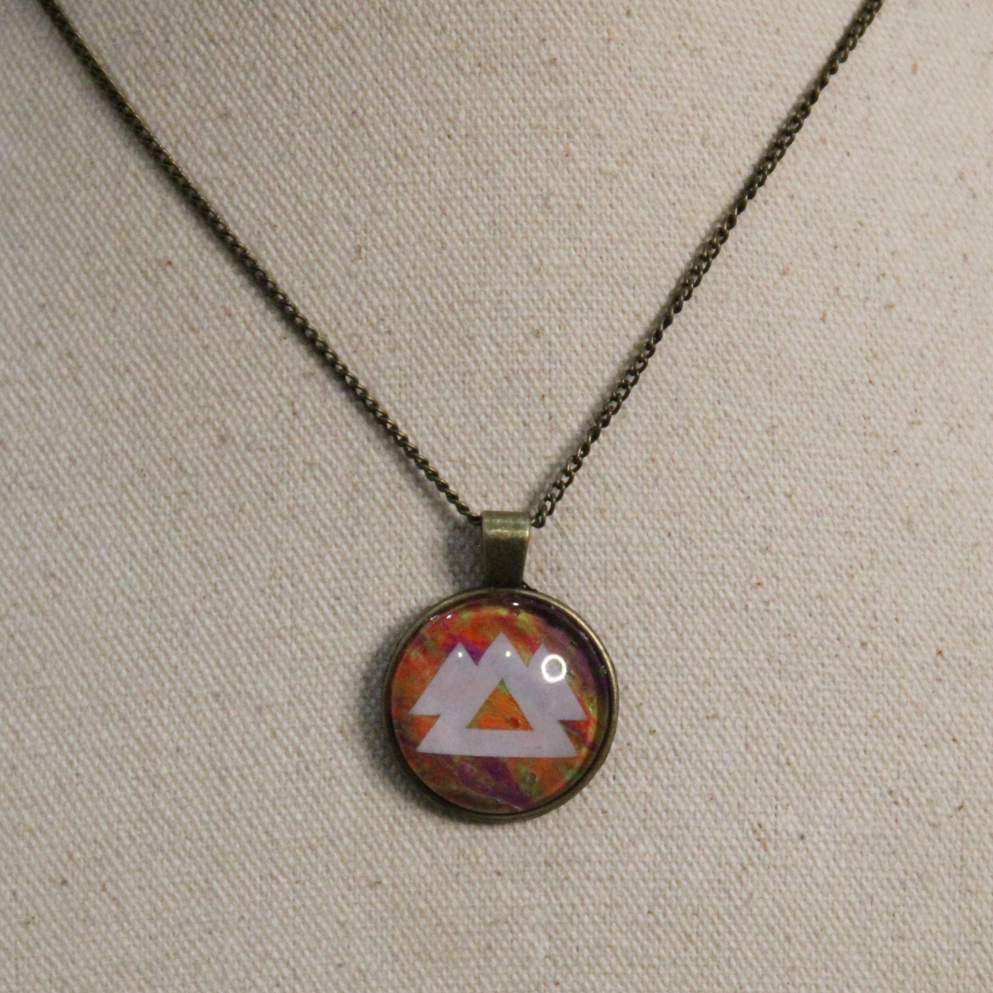 WAKAAN Abstract Pour Painting Resin Pendants