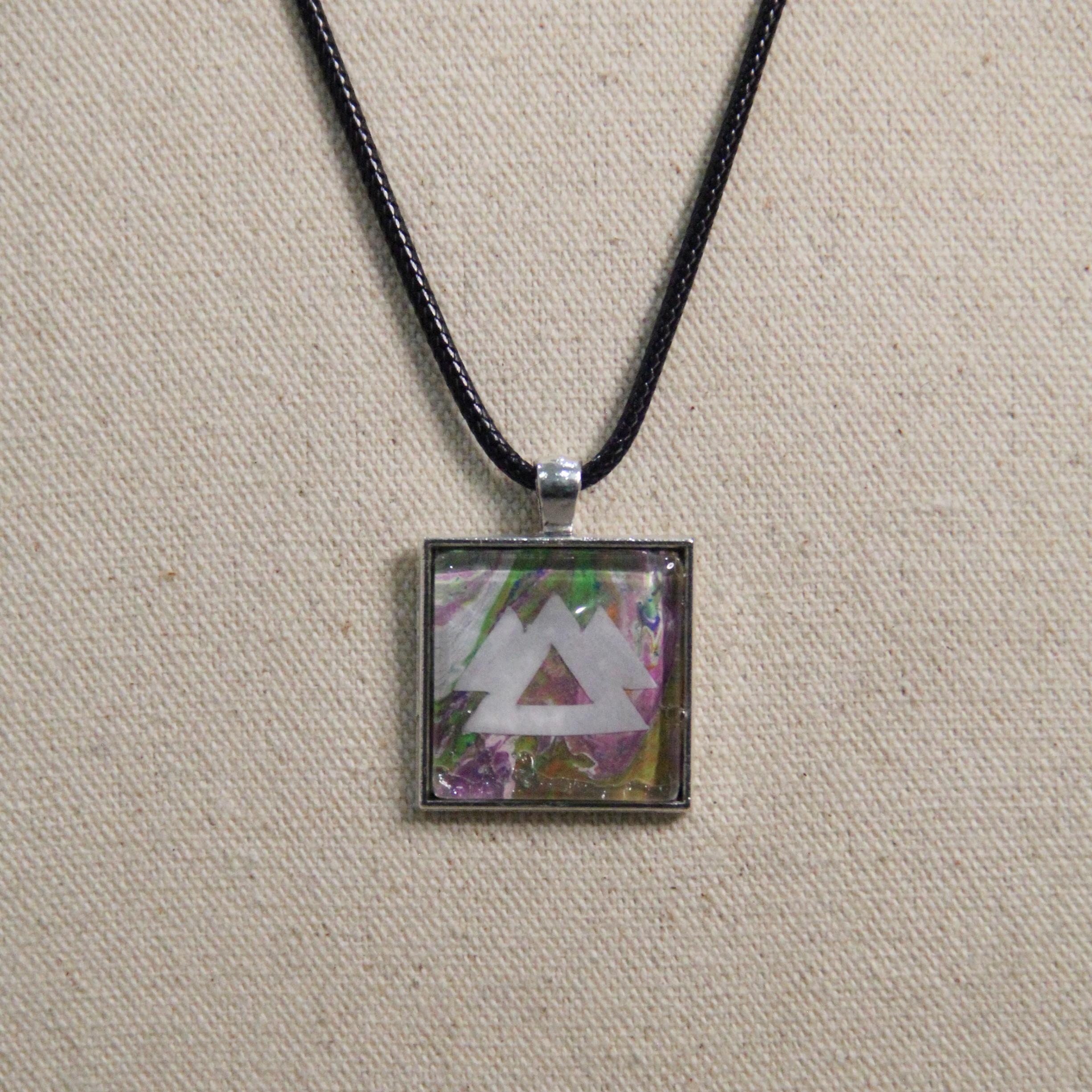 WAKAAN Abstract Pour Painting Resin Pendants