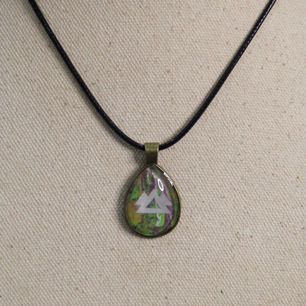 WAKAAN Abstract Pour Painting Resin Pendants