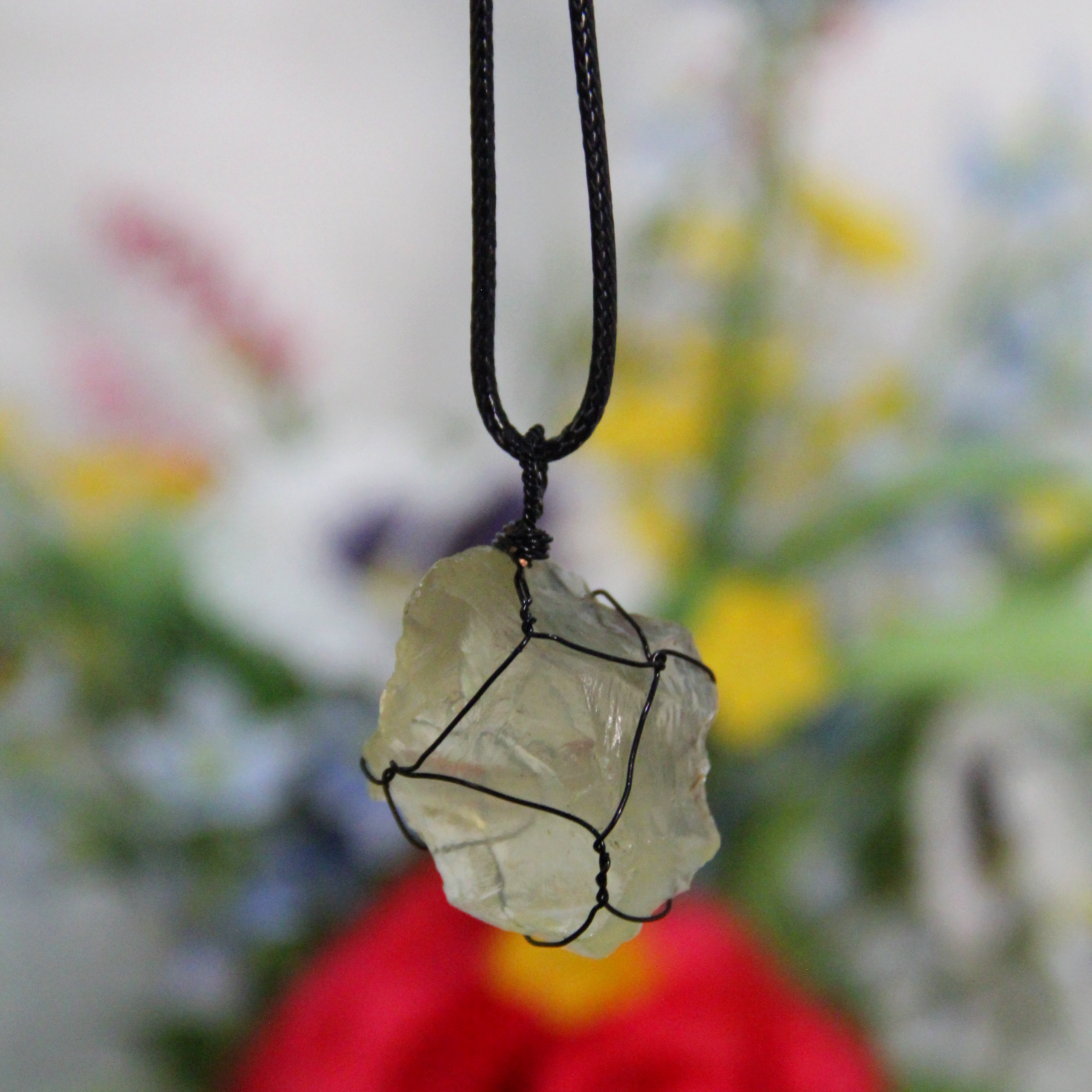 Sunny Aura Hand Wrapped Citrine Pendant