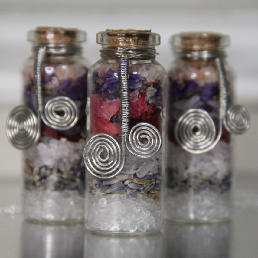 Self-Love Herbal Spell Jar Pendant
