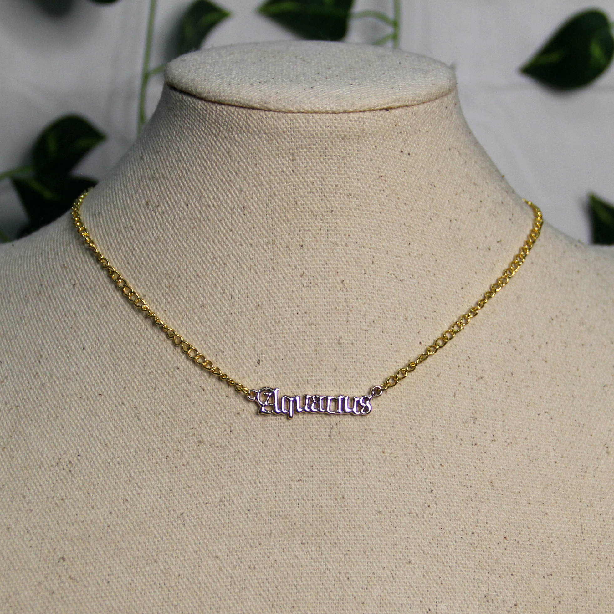 Celestial Charm Zodiac Choker Necklaces