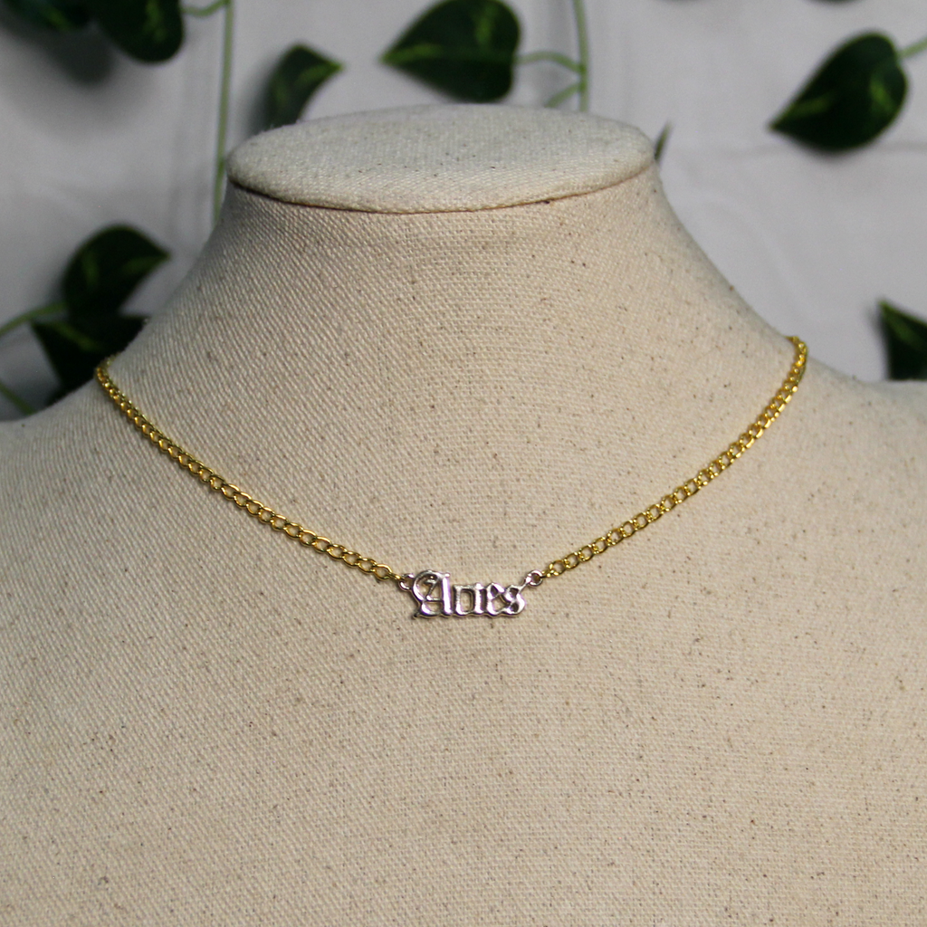 Celestial Charm Zodiac Choker Necklaces