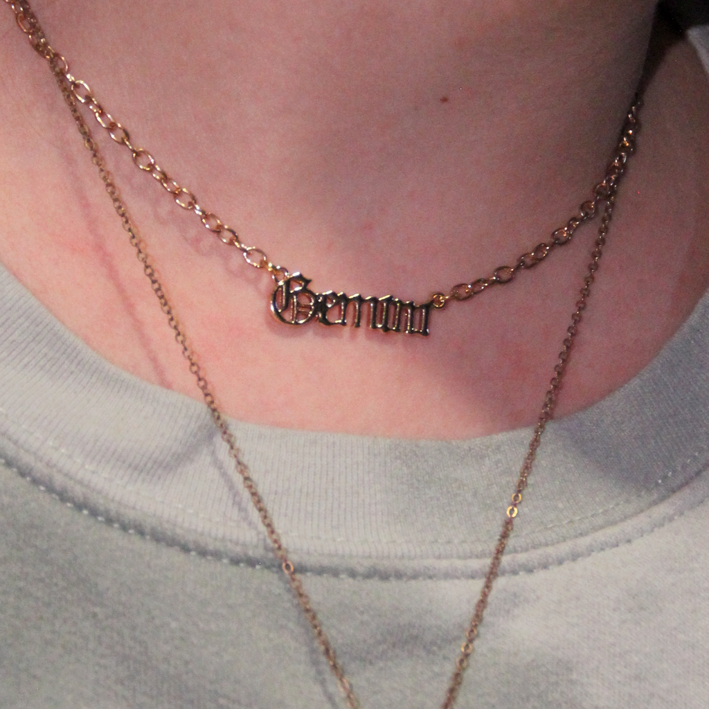 Celestial Charm Zodiac Choker Necklaces