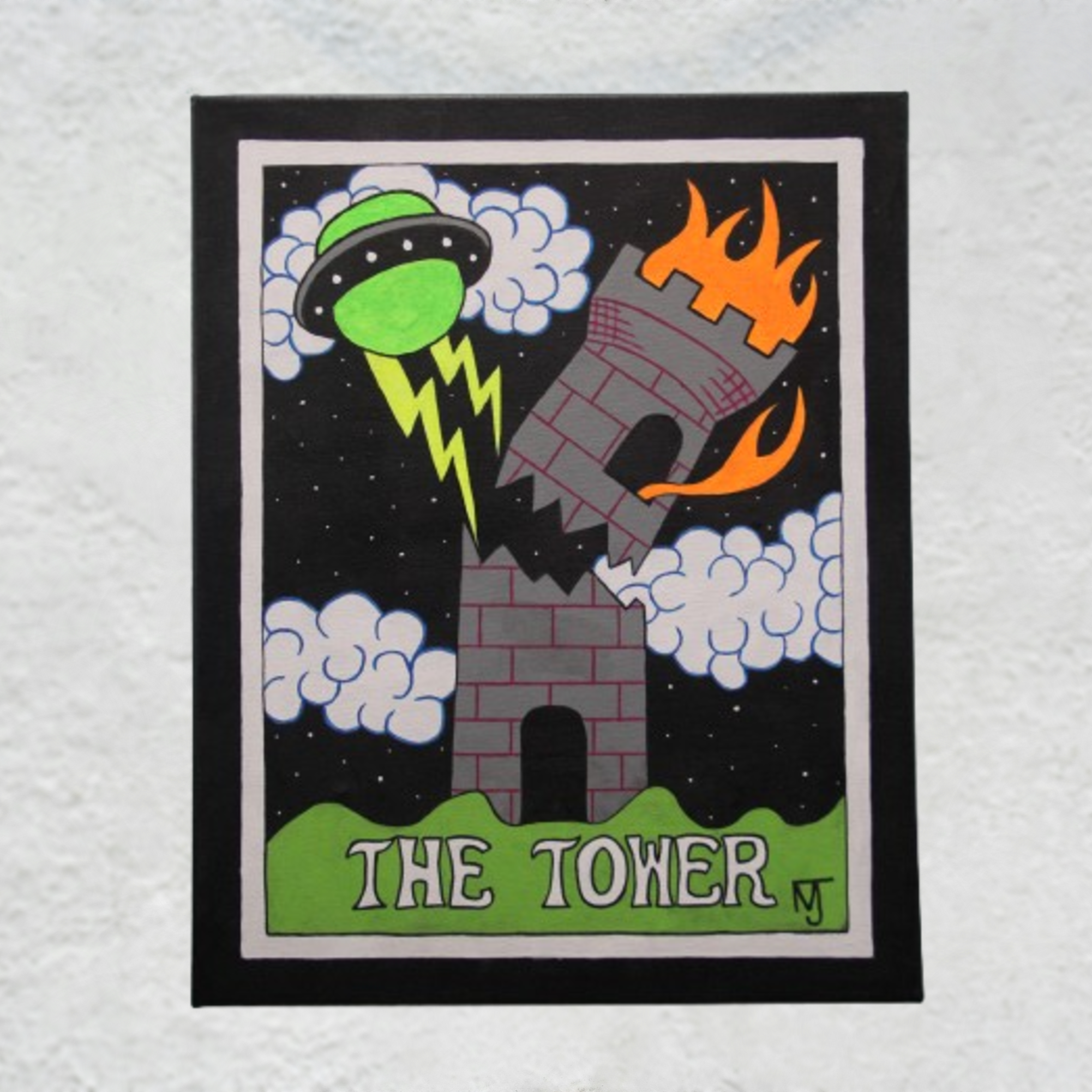 Tarot Painting Series: XVI The Tower