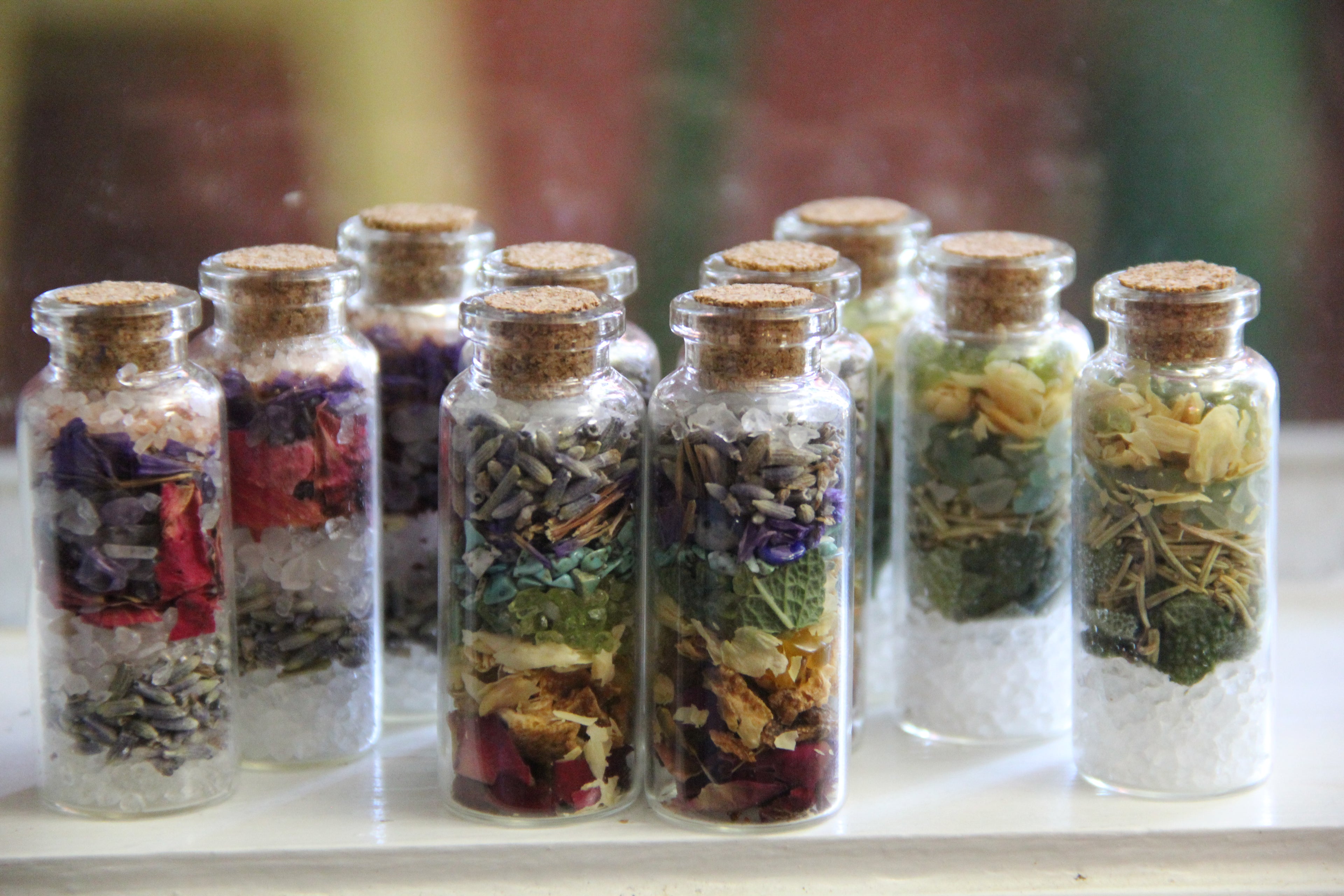 Customized Herbal Spell Jar Pendant